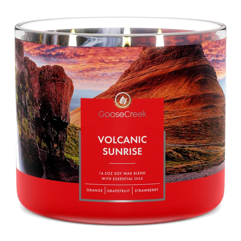 Volcanic Sunrise candle by Goose Creek