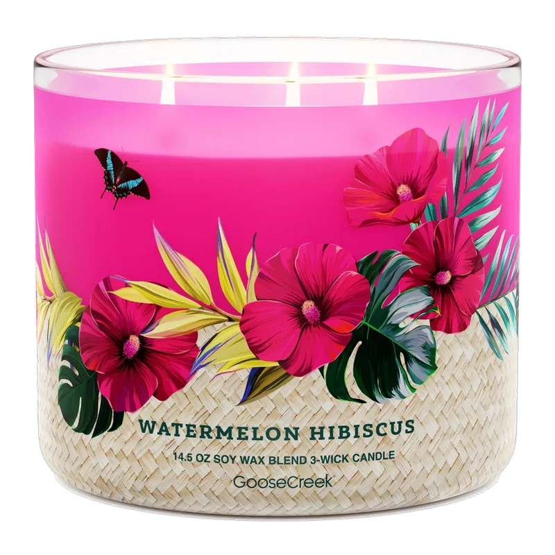 Watermelon Hibiscus candle by Goose Creek