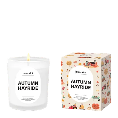 Autumn Hayride candle by Homesick