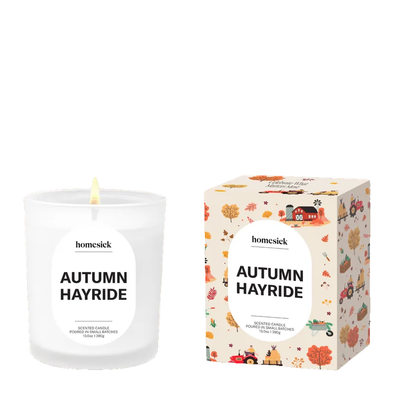 Autumn Hayride candle by Homesick