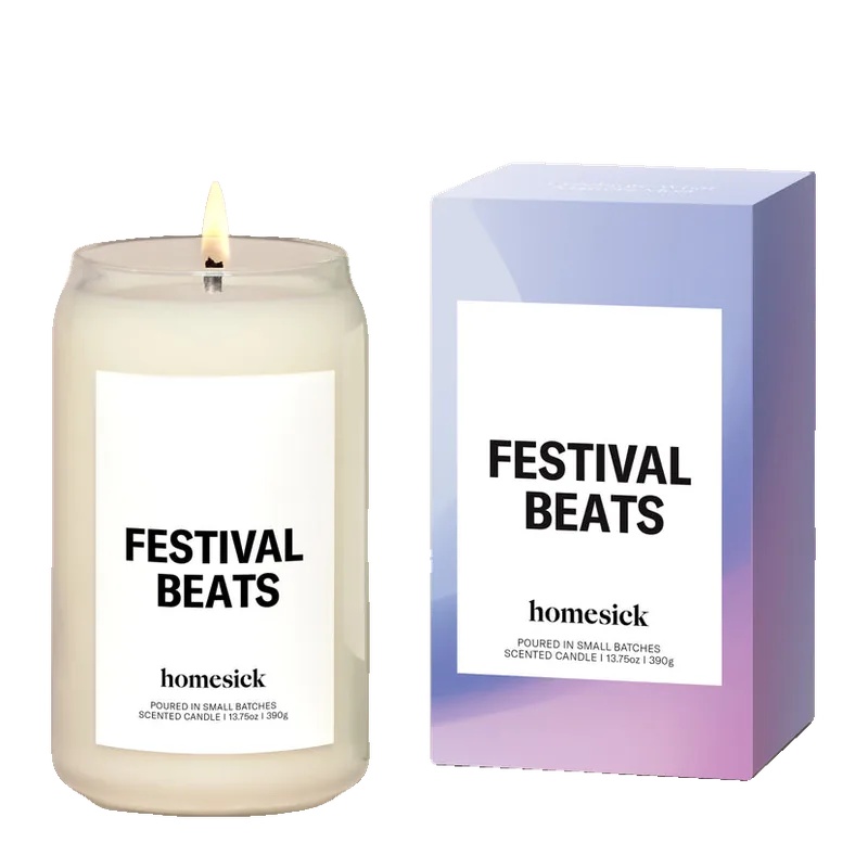 Festival Beats candle by Homesick
