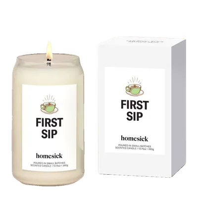 First Sip candle by Homesick
