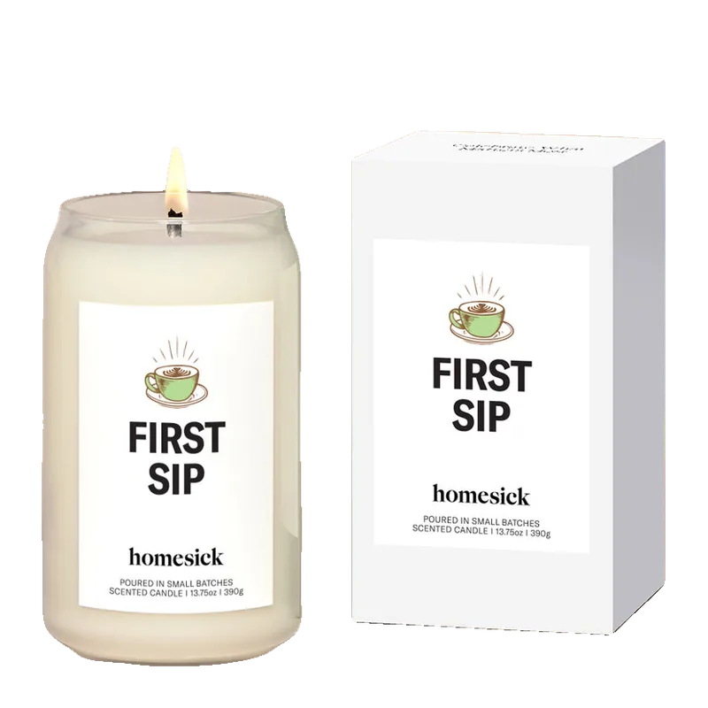 First Sip candle by Homesick