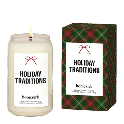 Holiday Traditions candle by Homesick