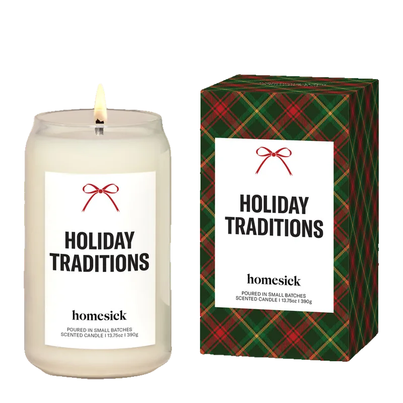 Holiday Traditions candle by Homesick