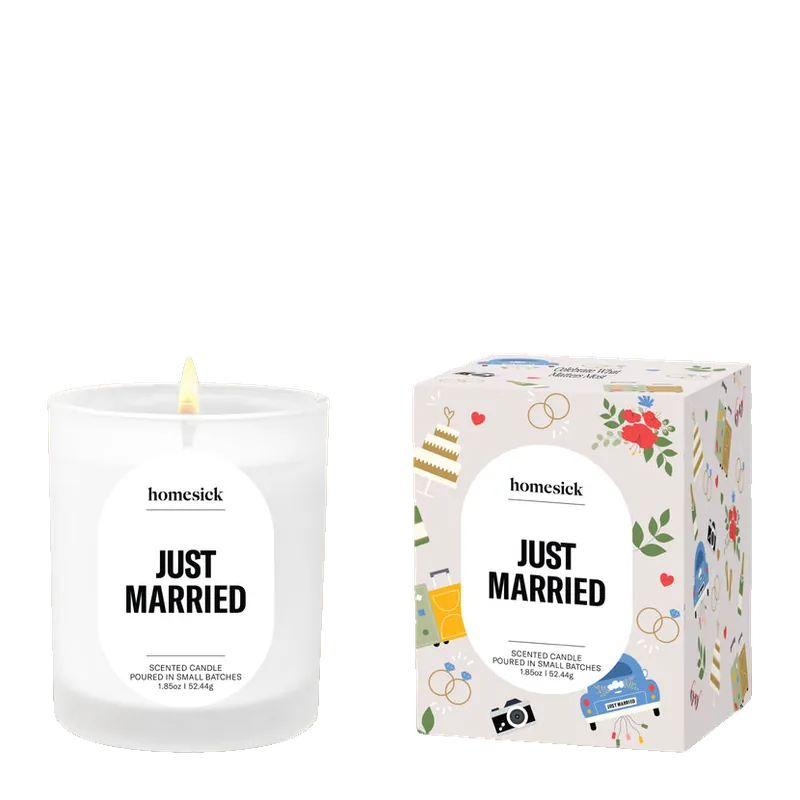 Just Married candle by Homesick