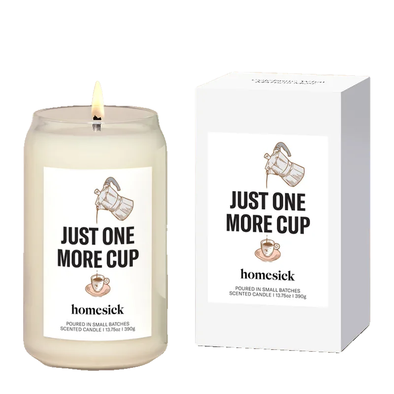 Just One More Cup candle by Homesick