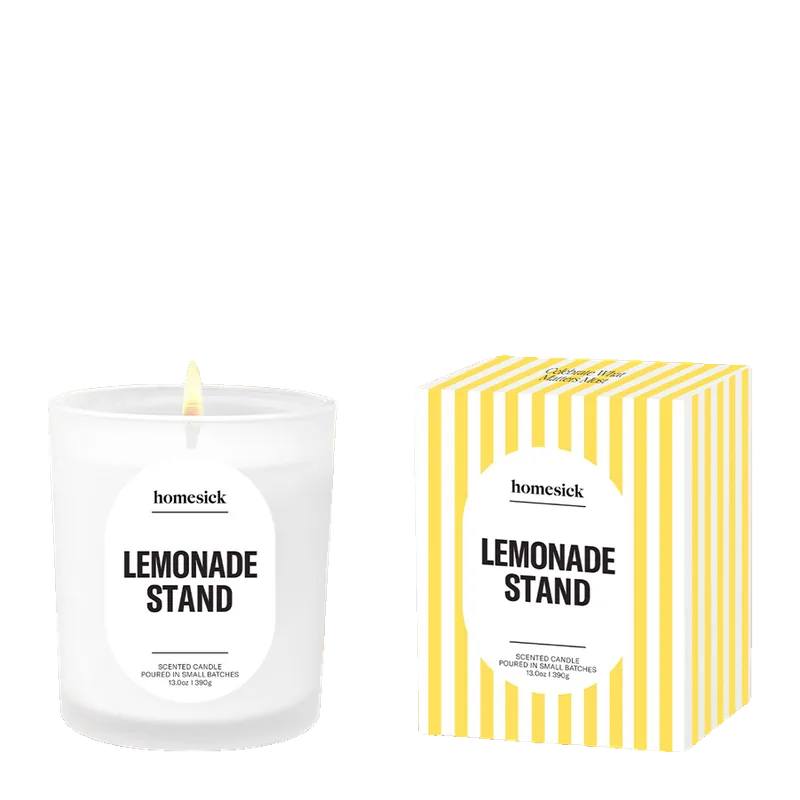 Lemonade Stand candle by Homesick