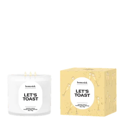 Let's Toast candle by Homesick