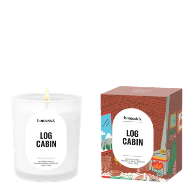 Log Cabin candle by Homesick