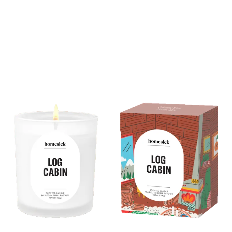 Log Cabin candle by Homesick