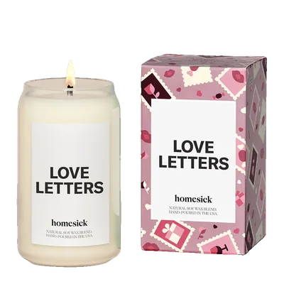 Love Letters candle by Homesick