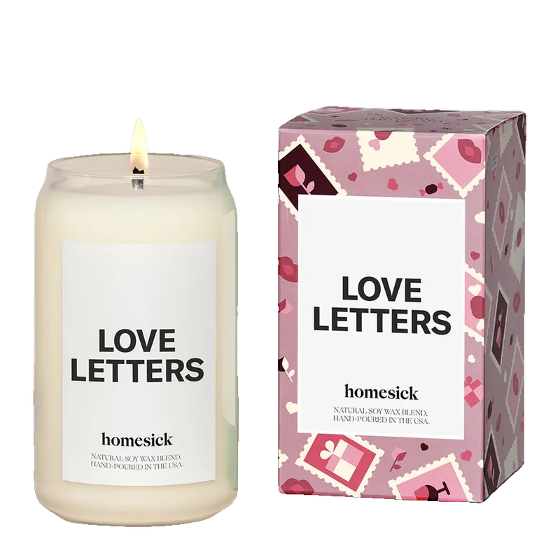 Love Letters candle by Homesick