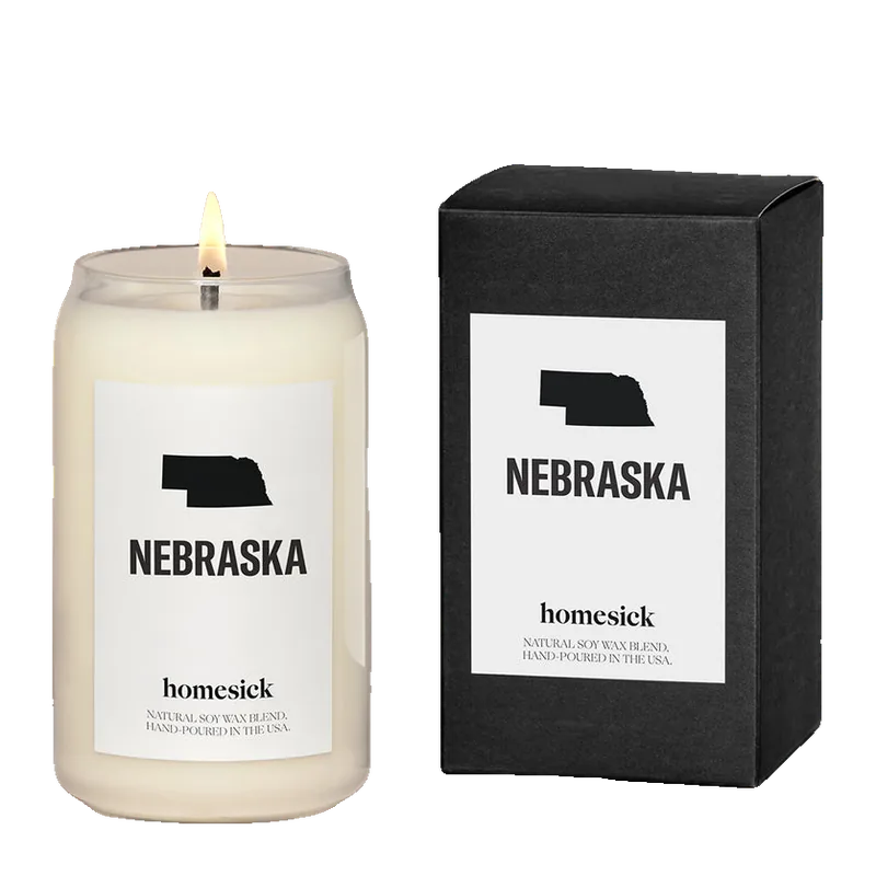 Nebraska candle by Homesick
