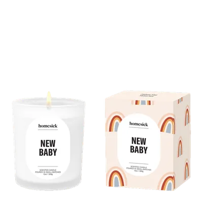 New Baby candle by Homesick