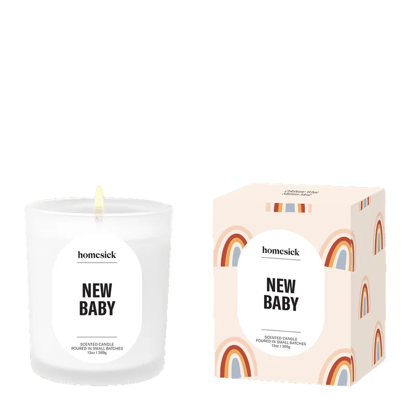 New Baby candle by Homesick