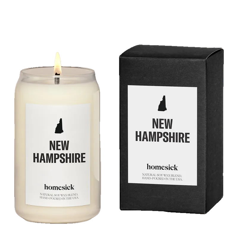 New Hampshire candle by Homesick