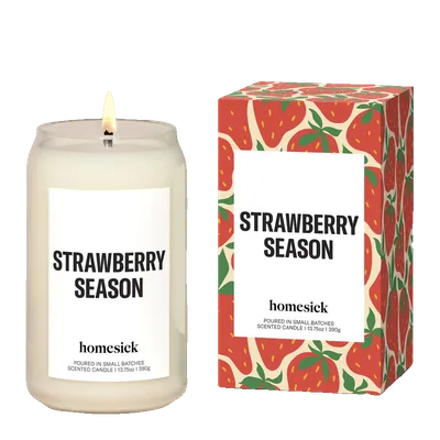 Strawberry Season candle by Homesick