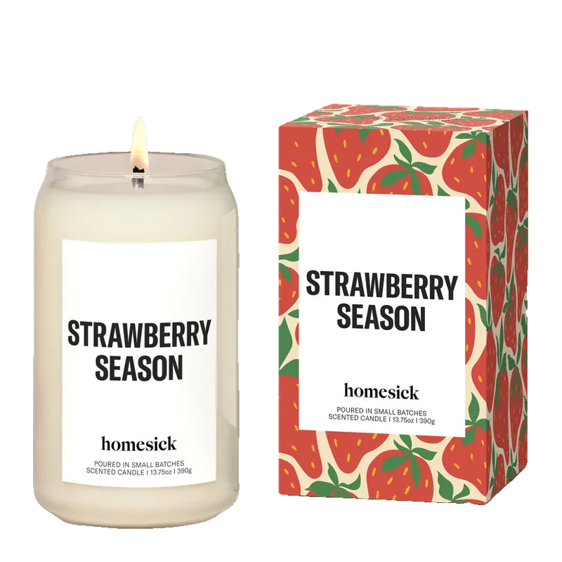 Strawberry Season candle by Homesick