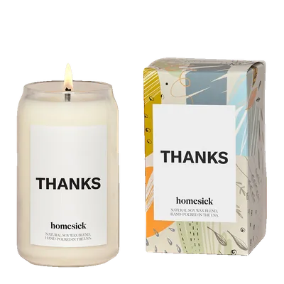 Thanks candle by Homesick