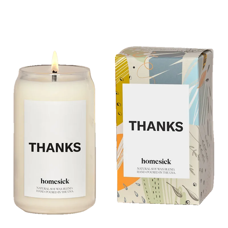 Thanks candle by Homesick