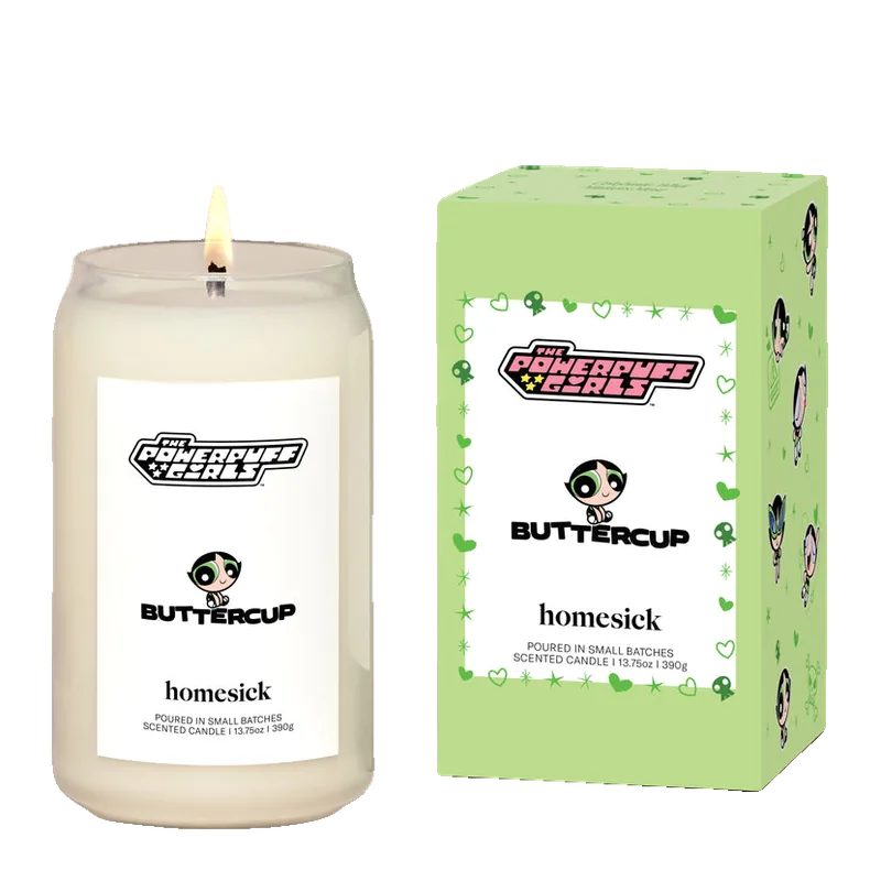 The Powerpuff Girls Buttercup candle by Homesick