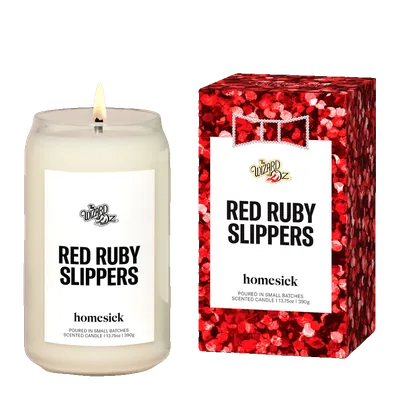The Wizard Of Oz - Ruby Red Slippers candle by Homesick
