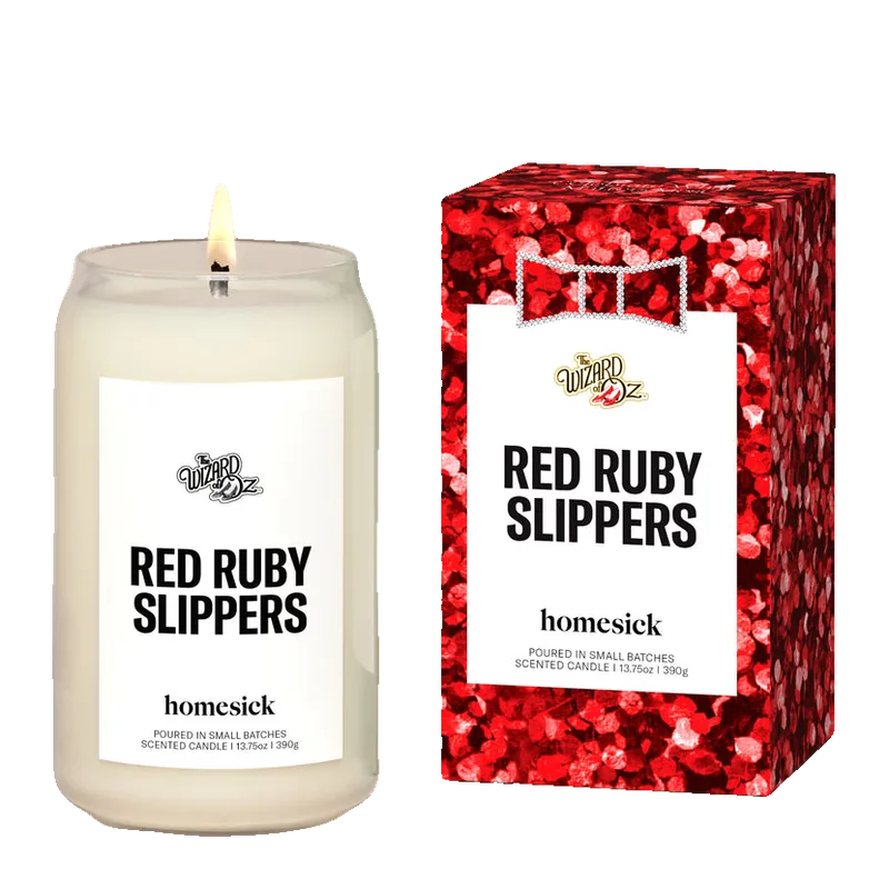The Wizard Of Oz - Ruby Red Slippers candle by Homesick