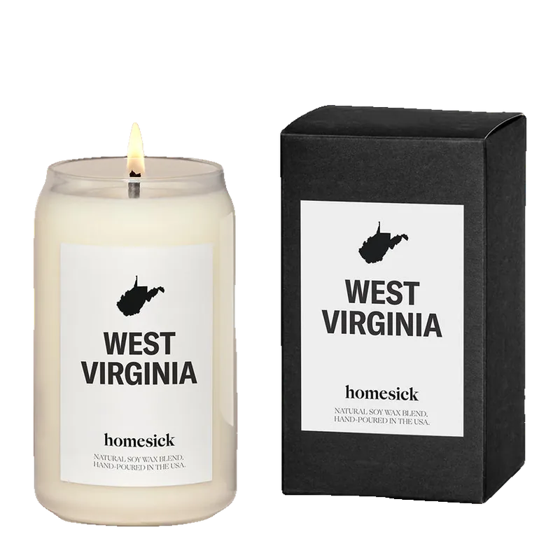 West Virginia candle by Homesick