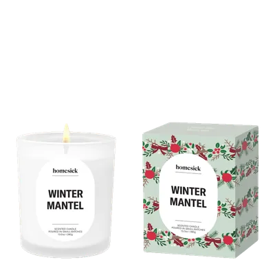 Winter Mantel candle by Homesick