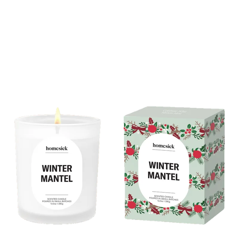Winter Mantel candle by Homesick