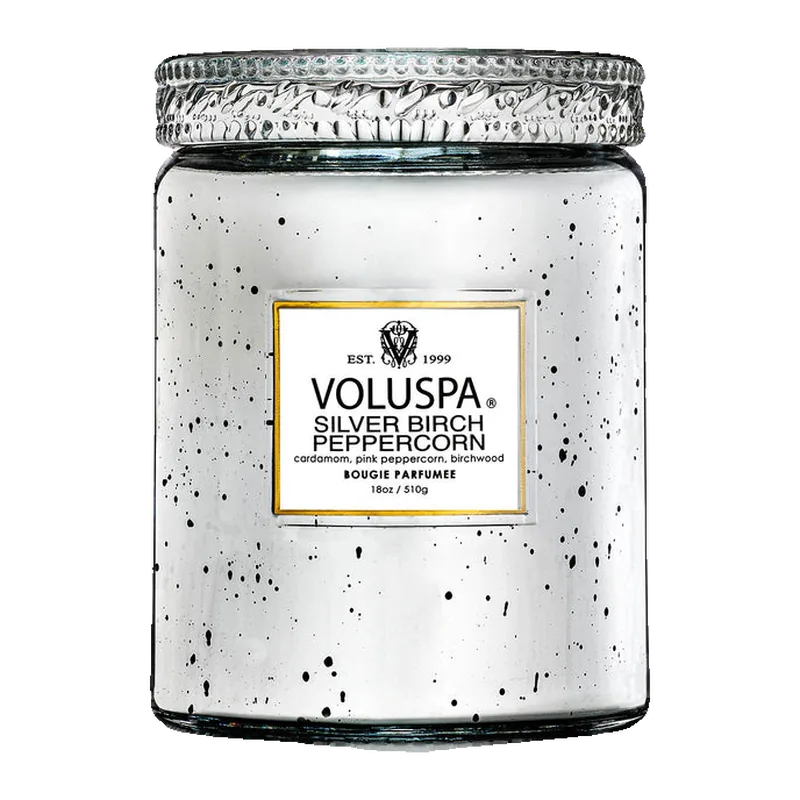 Silver Birch Peppercorn candle by Voluspa