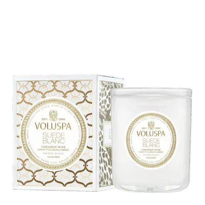 Suede Blanc candle by Voluspa